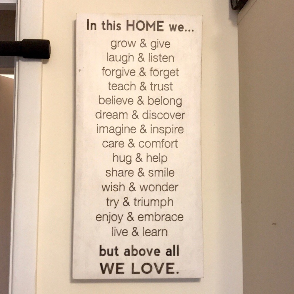 Canvas In this Home We LOVE